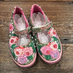 Girls sparkly sneakers